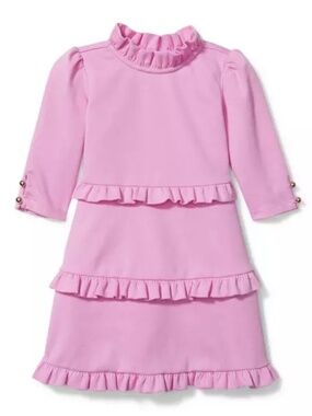 Janie and Jack Orchid Ruffle Ponte Dress size 2T
